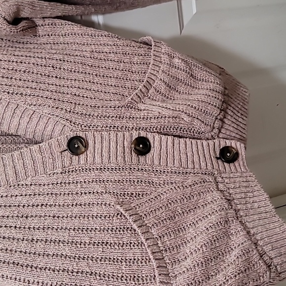 SO GOODS FOR LIFE WOMEN  CARDIGAN  WITH  3 BUTTON  BROWN  SIZE L - Picture 7 of 7